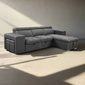 ArtZ® Hideaway Haven Sofa Set - Grey 4-seat