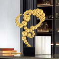 ArtZ® Orbique Niche Stainless Steel Sculpture - Gold