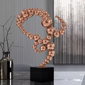 ArtZ® Orbique Niche Stainless Steel Sculpture - Rose Gold