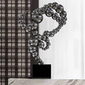 ArtZ® Orbique Niche Stainless Steel Sculpture - Black