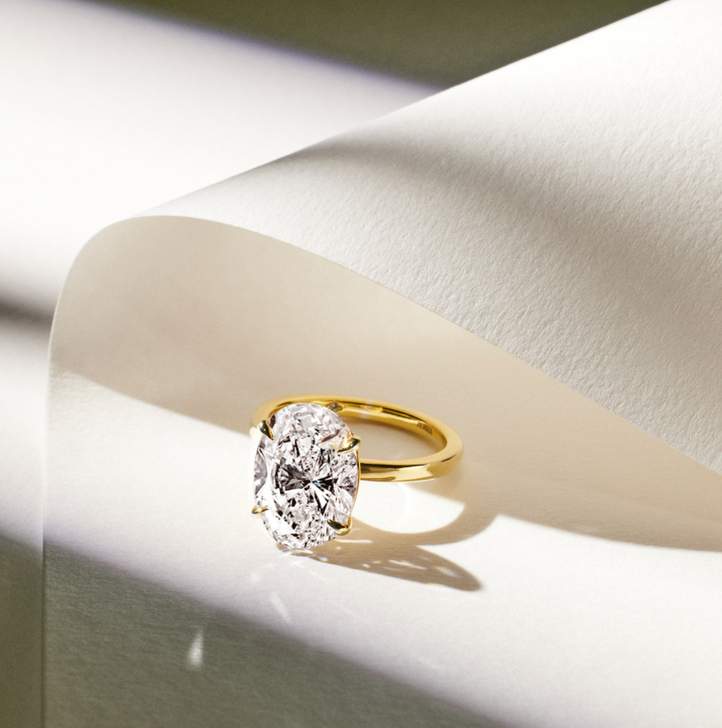 OVAL Solitaire Diamond Ring POA By ALINKA Fine Jewellery