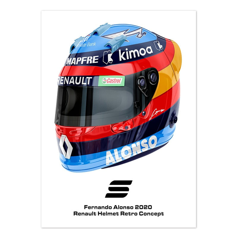 ArtZ® Only For The Driven Paintings - Fernando Alonso / 19.7 inch by 27.6 inch (50x70cm) No Frame