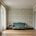 Vintage Floral Leaf Wallpaper