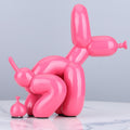 ArtZ® Balloon Dog Doing Business Sculpture - Cherry Powder
