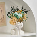 ArtZ® Nordic Face Vase Sculptures - Hands Under Chin