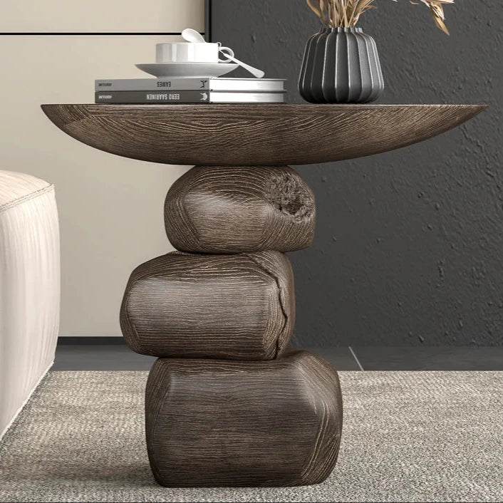 ArtZ® Artistic Side Table - Walnut