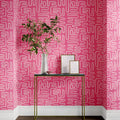 Pink Boho Abstract Wallpaper