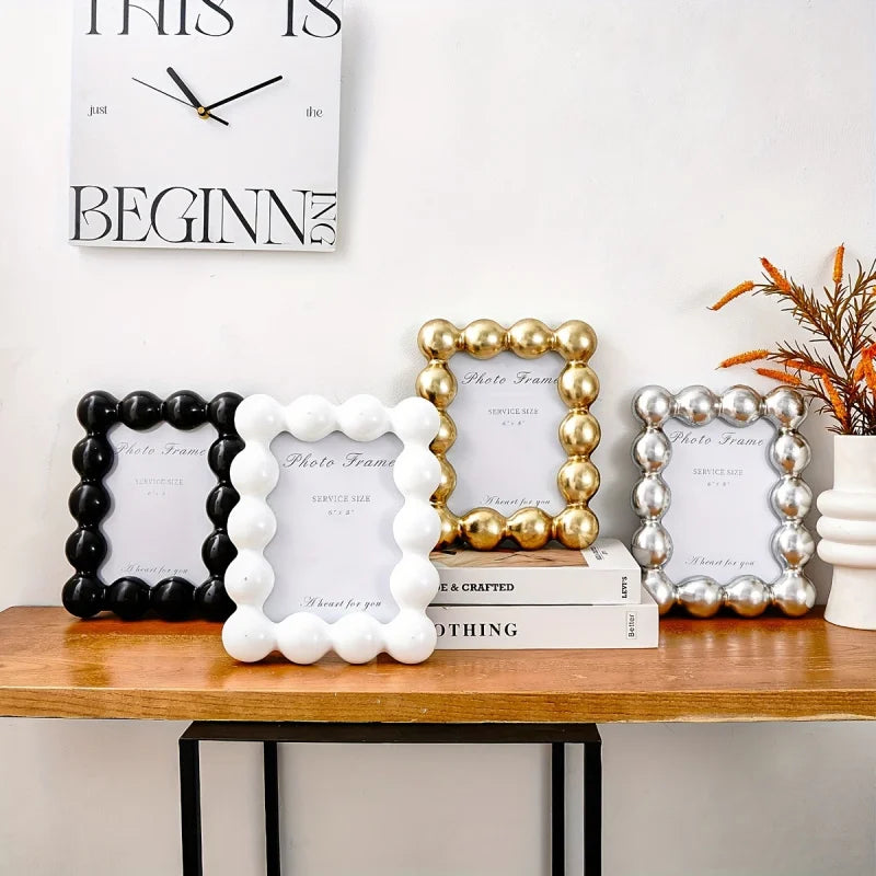 Pearl Bead Resin Photo Frame