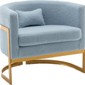 ArtZ® Velvet Nest Chair - Blue