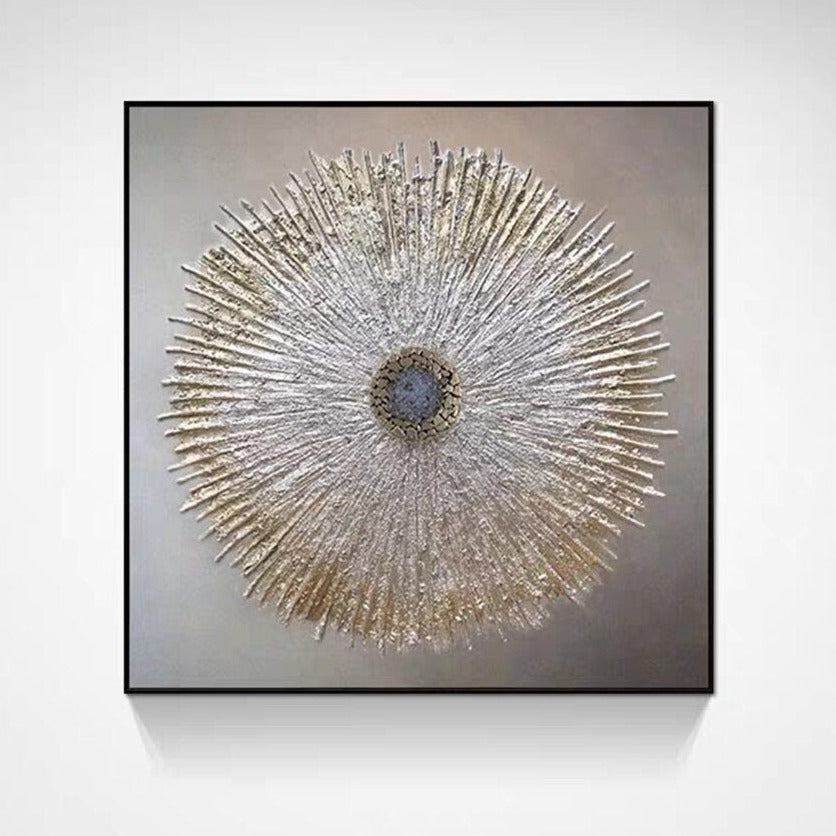 ArtZ® Hypnotic Flower Hand Painted Oil Painting On Canvas