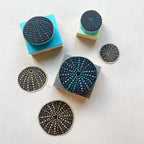 Sea urchins rubber stamps