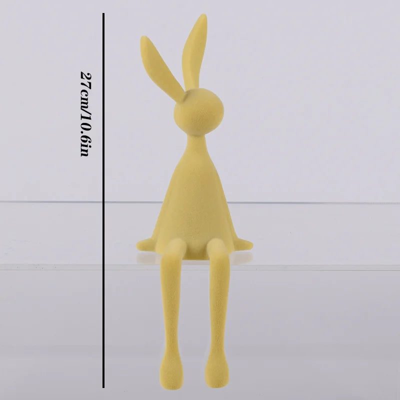 ArtZ® Nordic Abstract Rabbit Sculptures - Yellow Girl