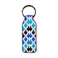 Blue and Black Leather Keychain Sebka