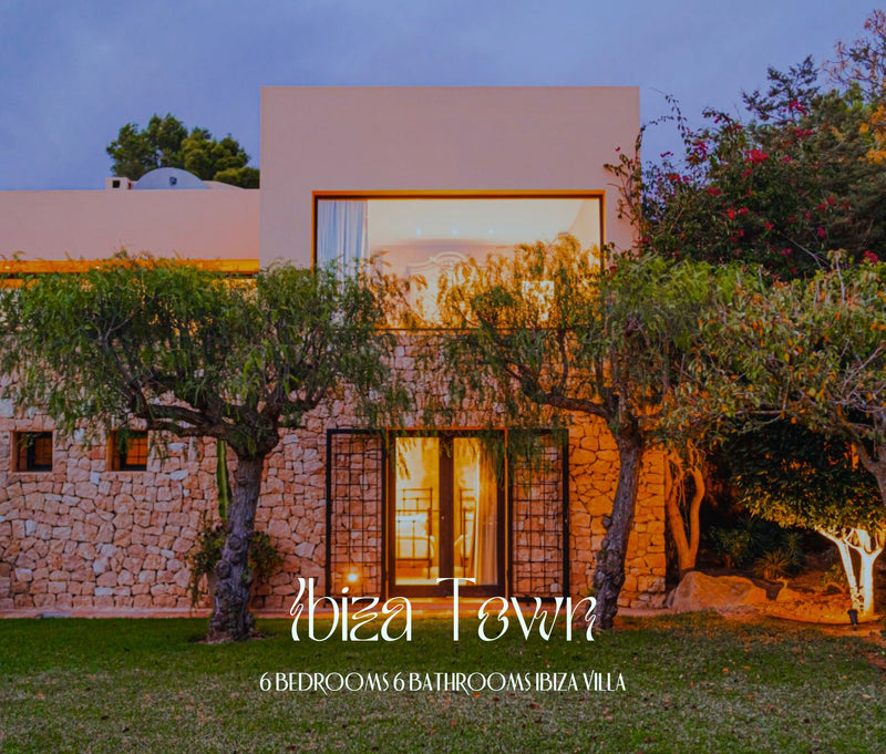 Secluded Hillside Ibiza Villa Surrounded by Beautiful Gardens near Ibiza Town