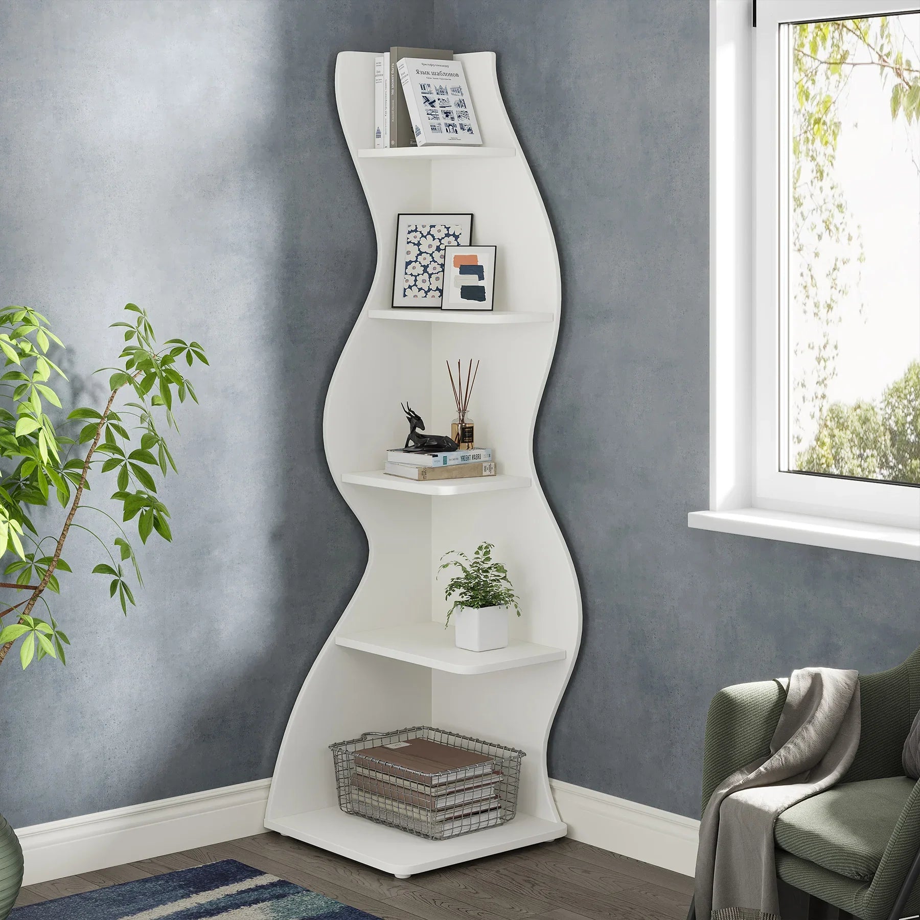 ArtZ® Tidy Tower Shelf - White