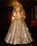 Applique Mirror Work Lehenga Set By KYNAH, Luxury Indian Fashion & Bridal Wear