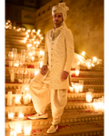 Ivory Sherwani Set By KYNAH, Luxury Indian Fashion & Bridal Wear