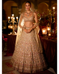 Multi-Coloured Stone & Pearl Lehenga Set By KYNAH, Luxury Indian Fashion & Bridal Wear