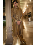 Antique Gold Sherwani Set By KYNAH, Luxury Indian Fashion & Bridal Wear