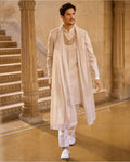Ivory Abstract Sherwani Set By KYNAH, Luxury Indian Fashion & Bridal Wear
