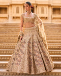 Light Gold Zardosi Lehenga By KYNAH, Luxury Indian Fashion & Bridal Wear