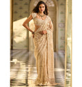 Nude Dori Sari By KYNAH, Luxury Indian Fashion & Bridal Wear