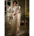 Ivory Sequin Sari By KYNAH, Luxury Indian Fashion & Bridal Wear