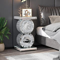 ArtZ® Diamond Gleam Mirrored Side Table