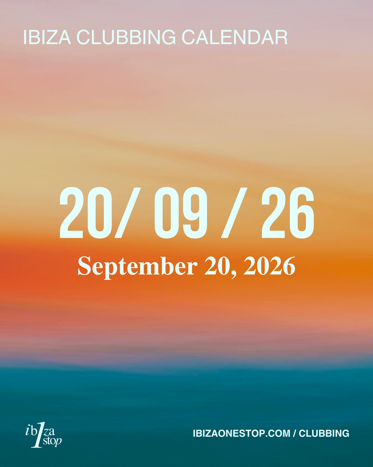 September 20, 2026 Ibiza Parties at UNVRS, Ushuaïa, Pacha, Amnesia, Hï Ibiza, Chinois, 528 Ibiza & More: Carl Cox, Solomun, HUGEL, Bedouin, Deborah de Luca & More
