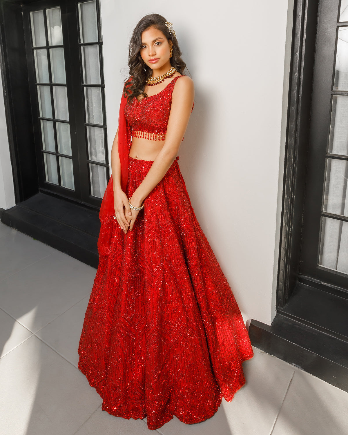 Ruby Lehenga By KYNAH, Luxury Indian Fashion & Bridal Wear