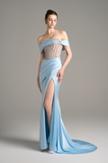 Serenity Figure Hugging Maxi Dress With High Split