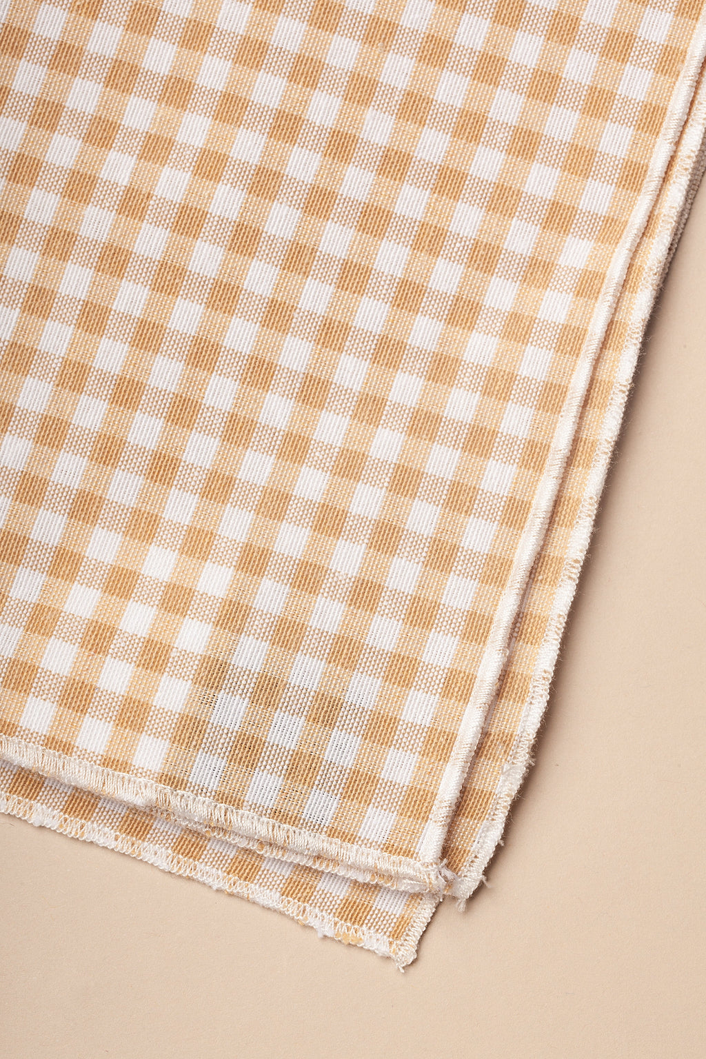 Servilleta vichy beige cuadro pequeño (pack de 2)