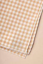 Servilleta vichy beige cuadro pequeño (pack de 2)
