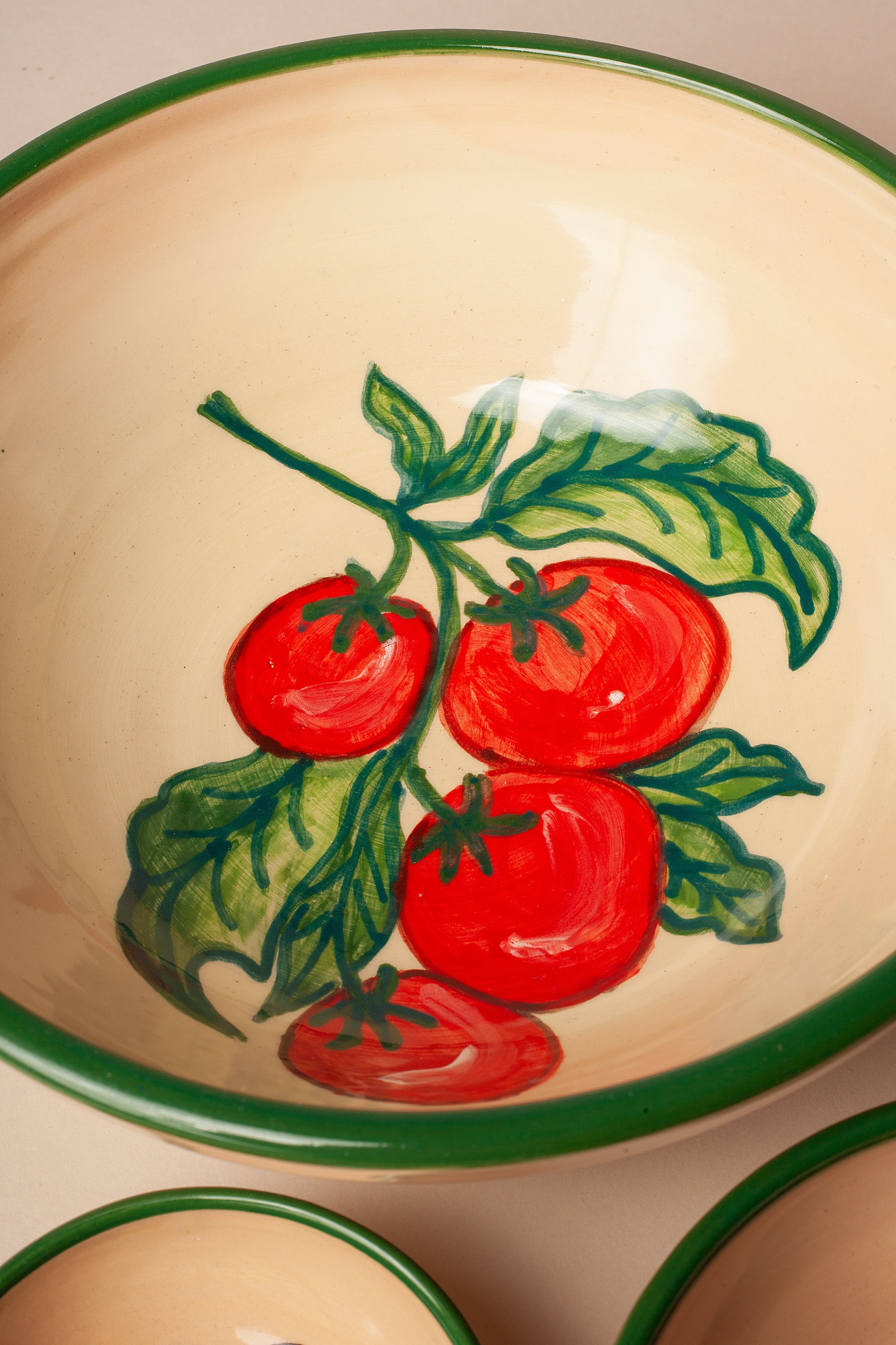 Set de cuencos cerámica estampada Huerta