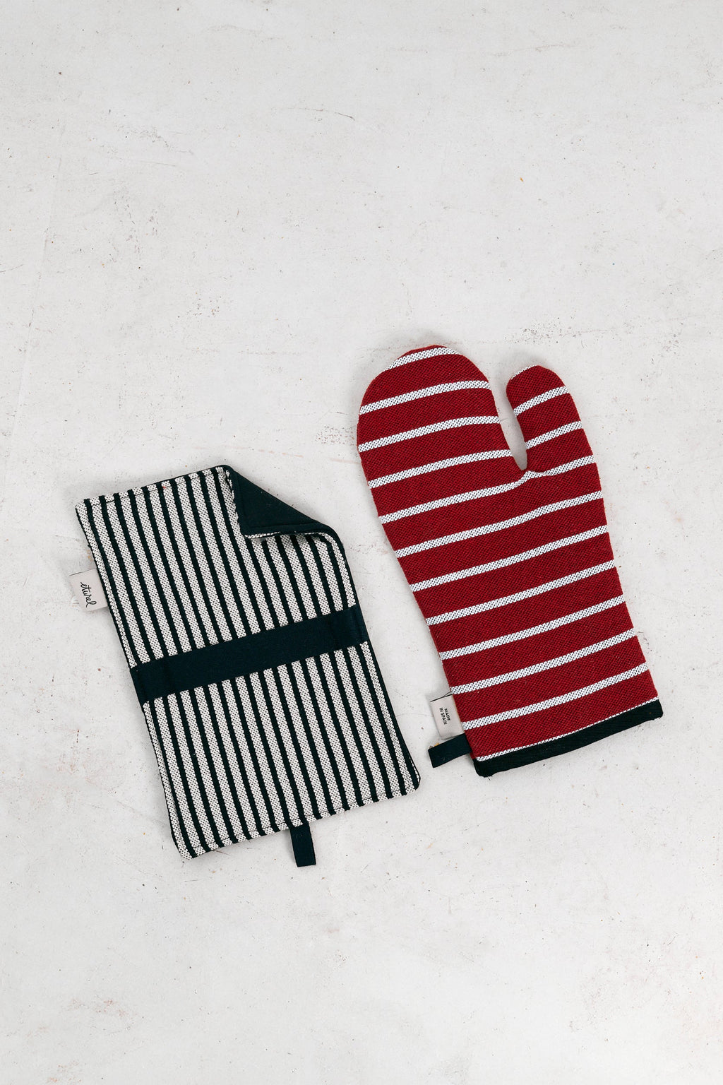 Set de horno loneta granate