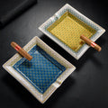 Color-Glaze Ceramic Cigar Ashtray