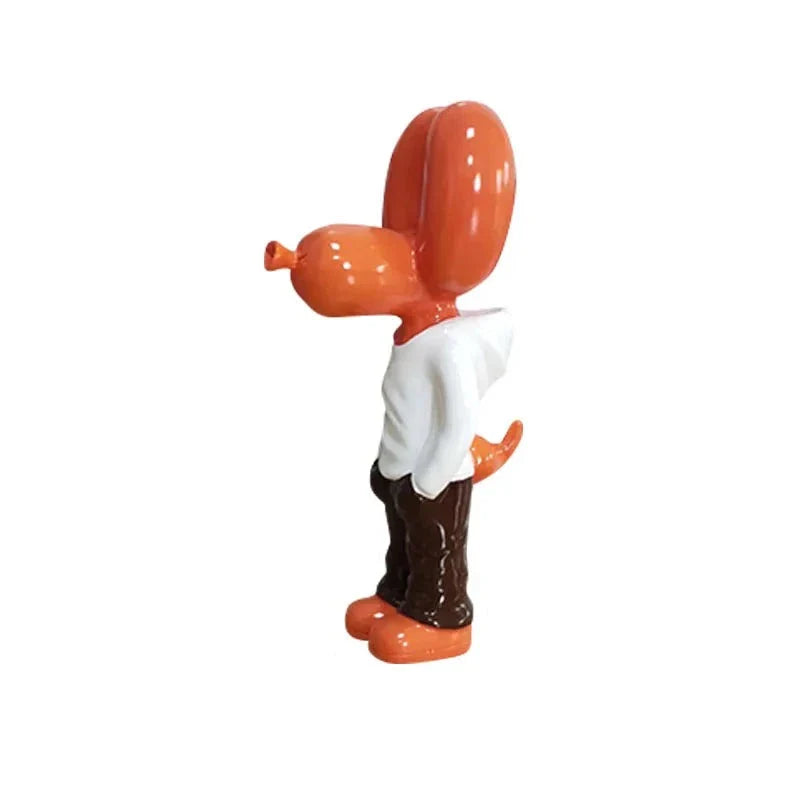 ArtZ® Mr Cool Balloon Dog Sculpture - Orange