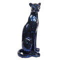 ArtZ® Guardian of Grace Leopard Sculpture - Blue