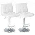 ArtZ® Saddle Stool Set (Set of 2) - 2 White Stools