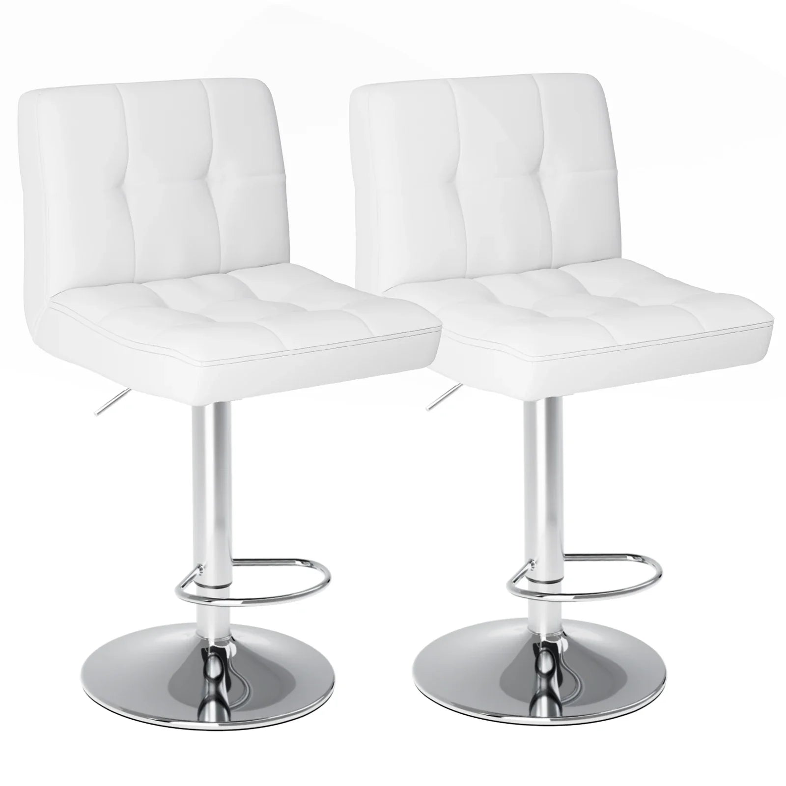 ArtZ® Saddle Stool Set (Set of 2) - 2 White Stools