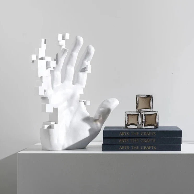ArtZ® The Hand That Feeds You Sculpture - 1 Large Hand 16.9 inch by 14.6 inch (43x37 cm)