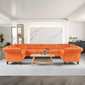 ArtZ® Luxe Sofa - Orange Velvet