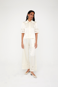 Libra Trousers - Ivory/Off-white