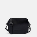 Sidekick Crossbody Bag - Pebbled Leather - Black