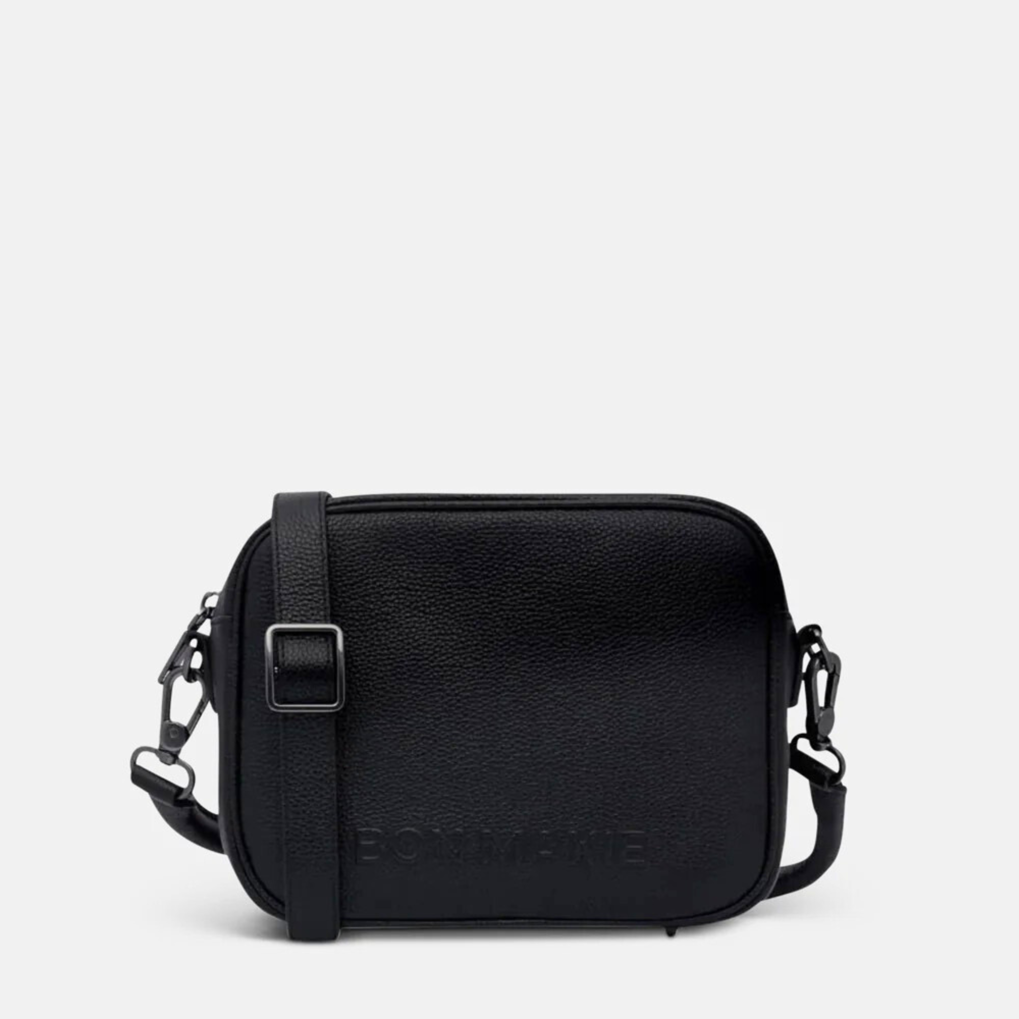 Sidekick Crossbody Bag - Pebbled Leather - Black