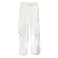 Silky Cargo Pants | Ecru