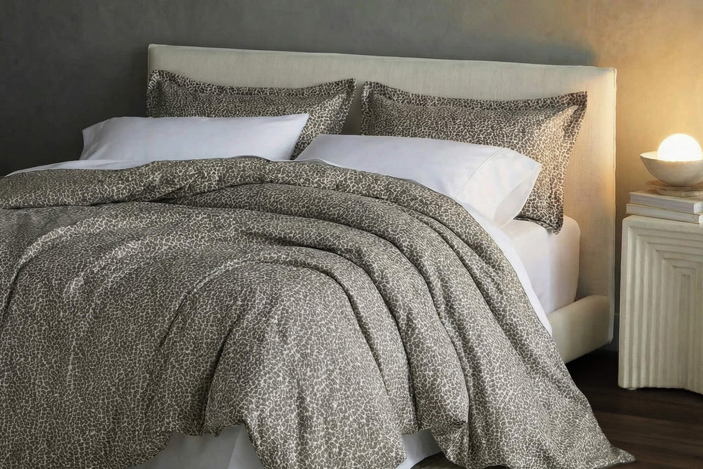 Silky Lyocell Leopard Print Duvet Cover