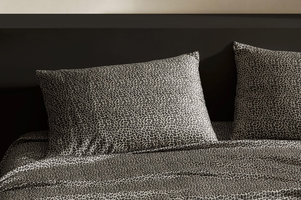 Silky Lyocell Leopard Print Pillowcase
