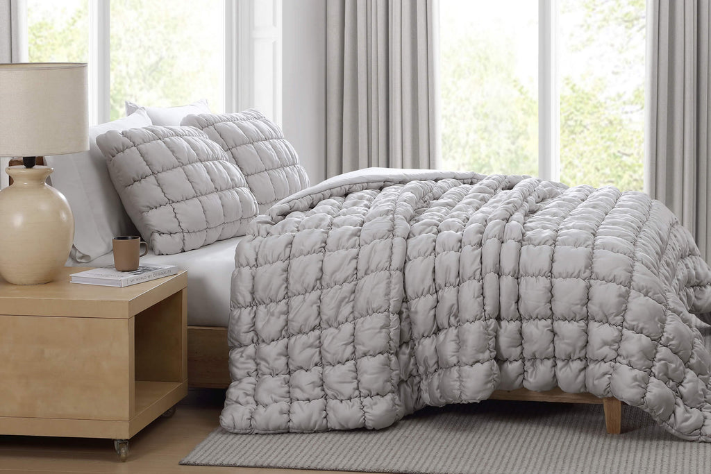 Silky Lyocell Puff Comforter Bundle