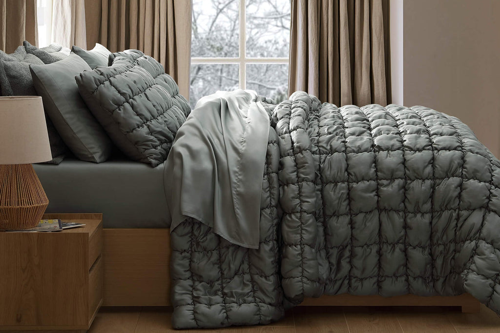 Silky Lyocell Puff Comforter